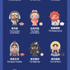 A collection of collectible figurines featuring characters like The Dancing Star, The Half Moon, and The Outsider.