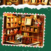 DIY Book Nook Kit – Christmas Shop Miniature Wooden Model with Lights