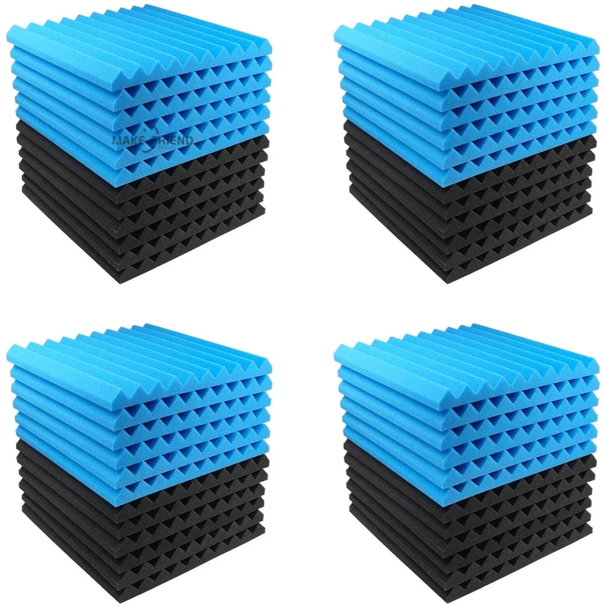 Acoustic Foam Panels for Soundproofing (48-Pack)