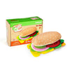 28-Piece Felt Burger & Sandwich Play Food Set for Kids