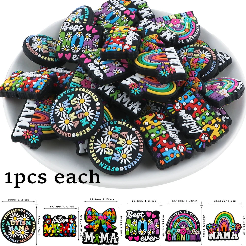 Silicone Charm Beads for DIY Jewelry Making