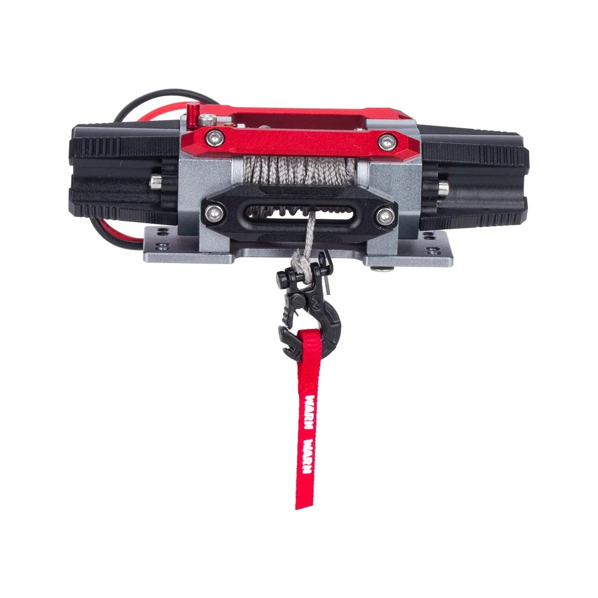 Metal Winch Tow Hook with Pull Strap for 1/10 RC Crawler Trucks