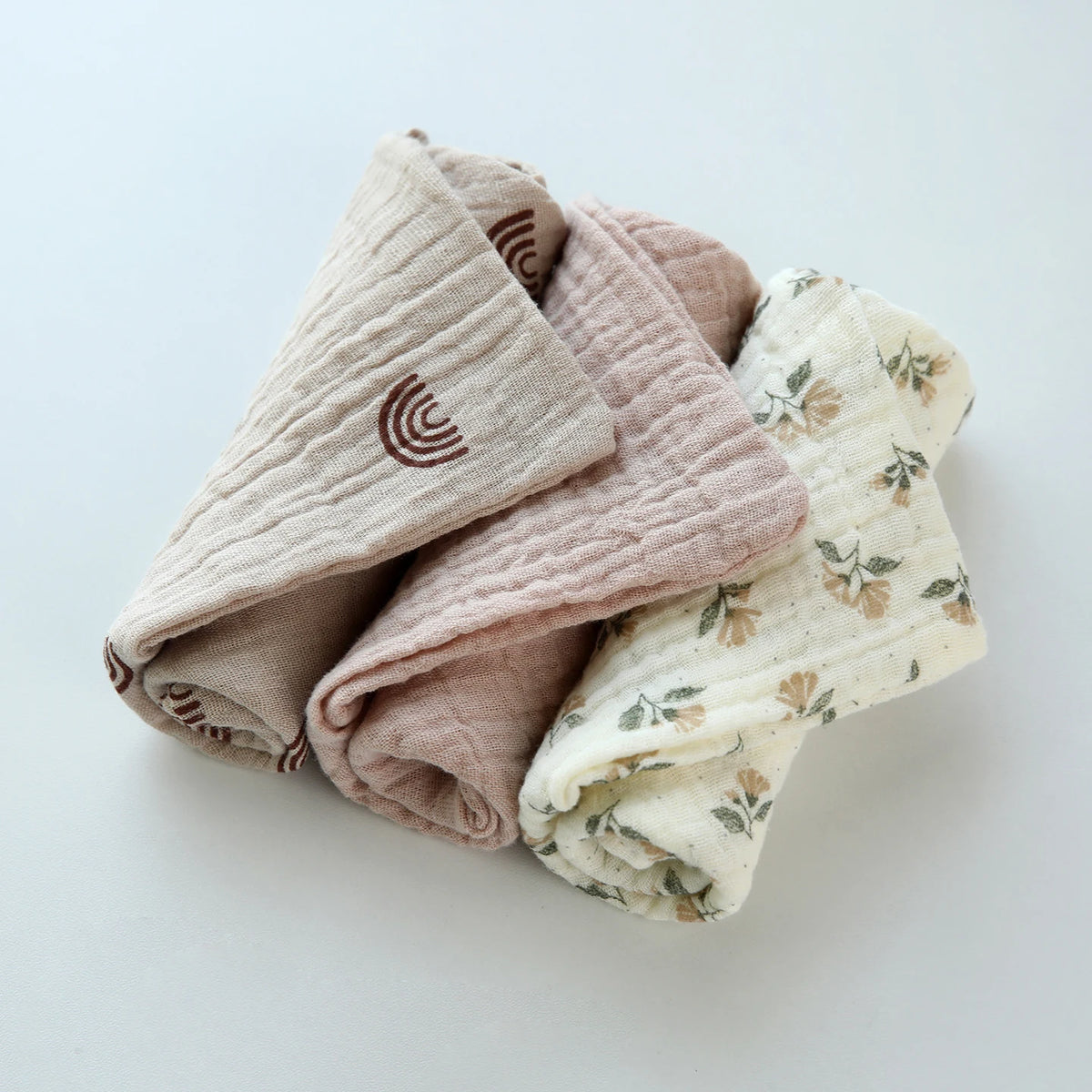 Soft and Absorbent Gauze Baby Burp Cloths (3-Pack)