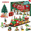 24-Day Christmas Advent Calendar with DIY Tree & Train Set