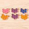 Gold Enamel Honeybee Charms for Jewelry Making (Set of 10)