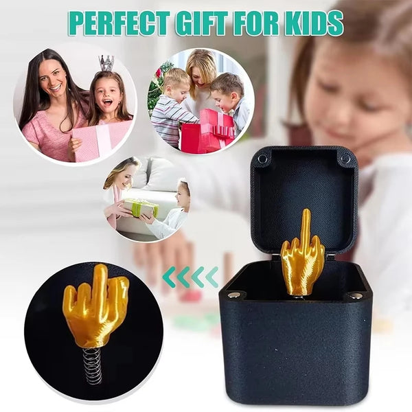 Funny Middle Finger Prank Gift Box - Hilarious Gag Gift for Birthdays, Christmas & More