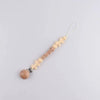 Personalized Baby Pacifier Clip with Silicone Beads
