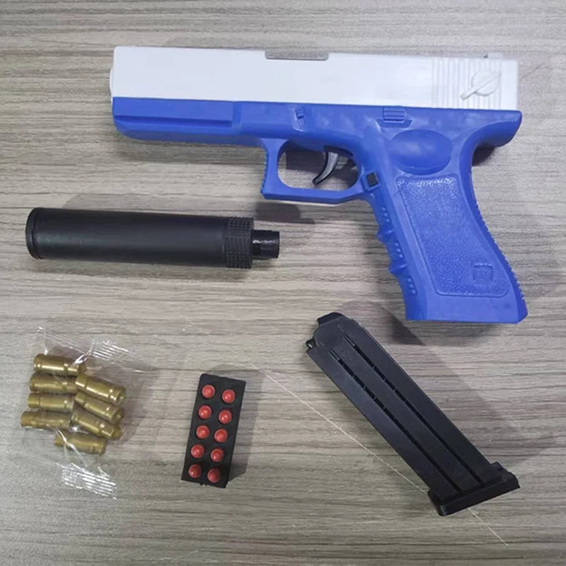 Shell Ejecting Airsoft Pistol Toy Gun with Soft Bullets