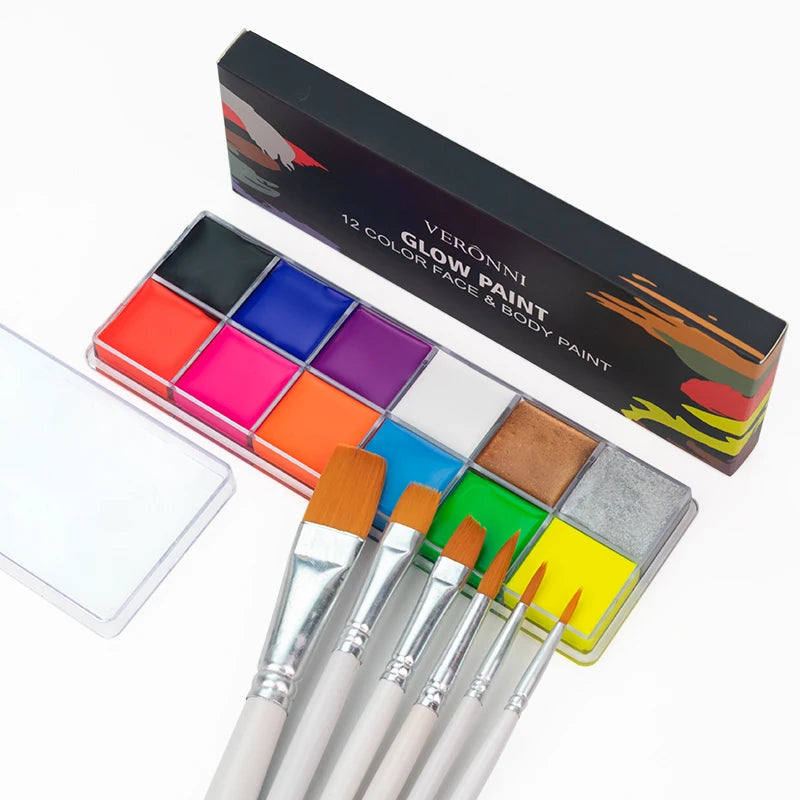 Professional Face & Body Paint Palette for Halloween, Cosplay & SFX