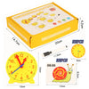 Montessori Wooden Clock Toy for Kids Learning Time