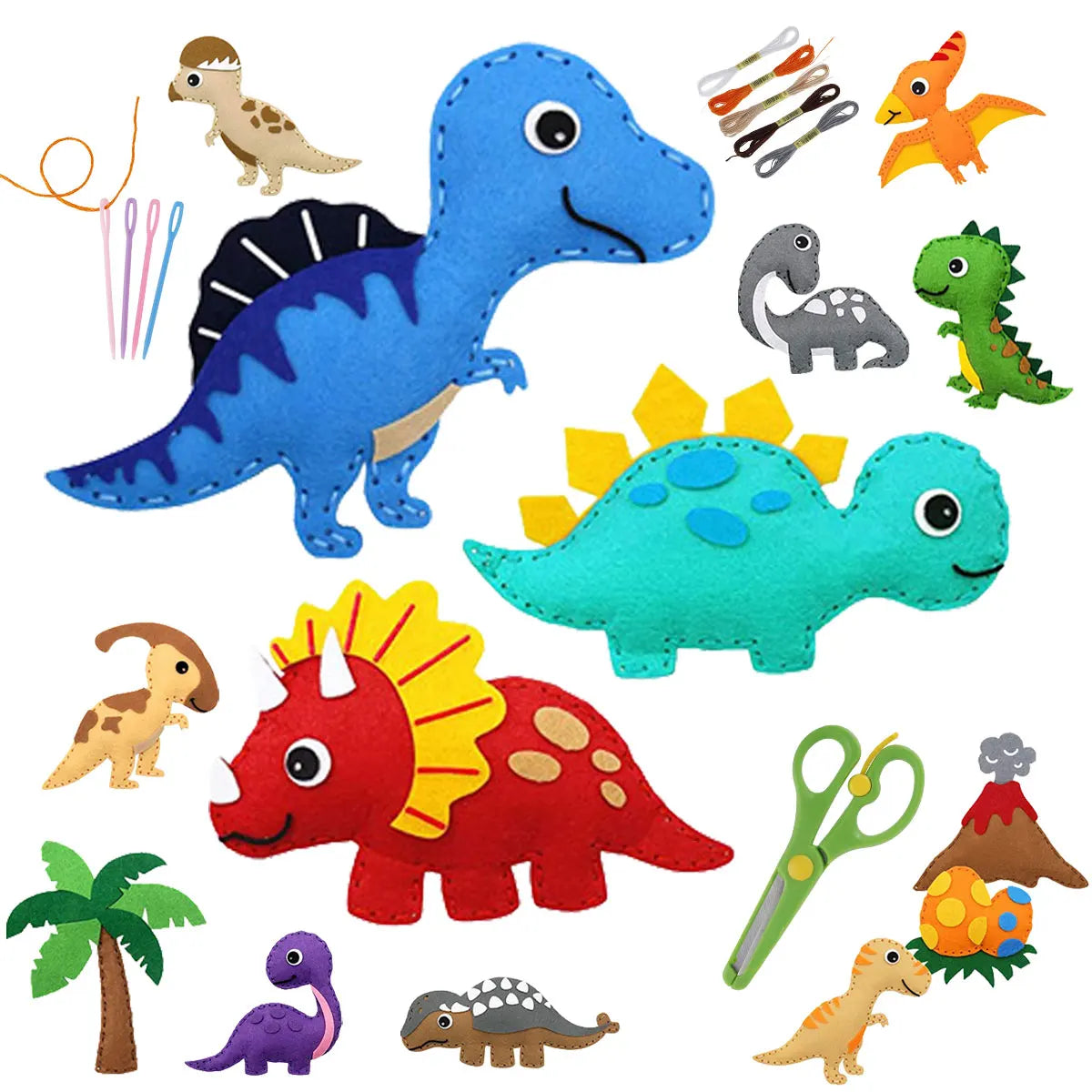 DIY Felt Sewing Craft Kit for Kids – Forest Creatures Plush Toy Making Set