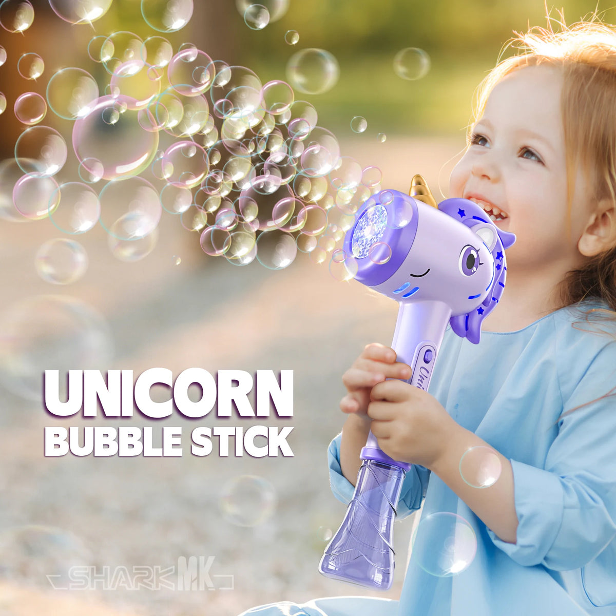Unicorn Bubble Blower with LED Lights