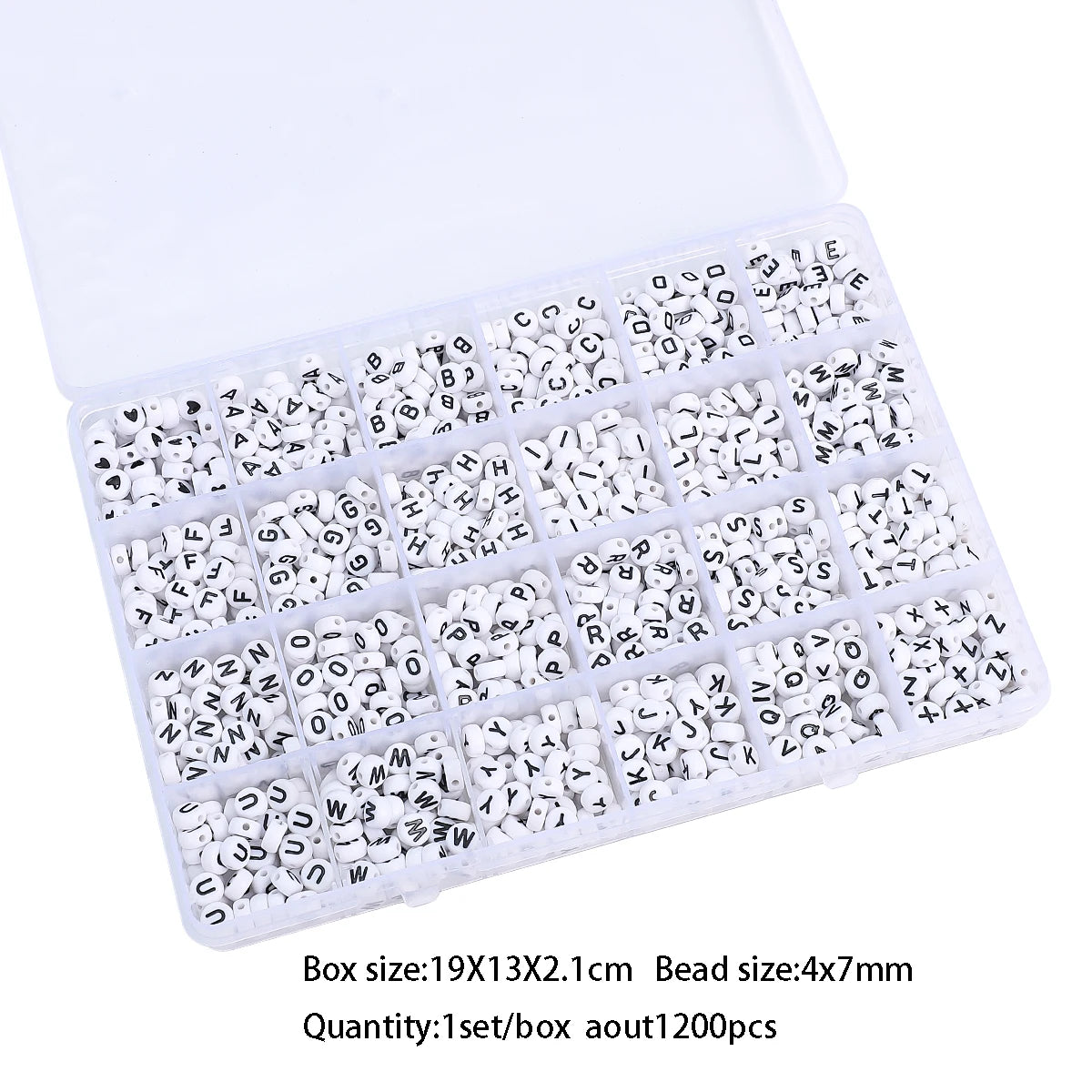 Acrylic Letter Bead Variety Pack for Jewelry Making