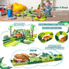 Dinosaur Train Toy Set with Flexible Road Race Track and Dino Car