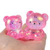 Glitter Gummy Bear Stress Relief Squishy Toy