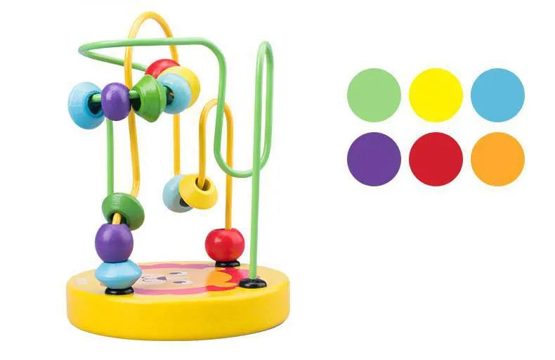 Montessori Wooden Bead Maze Toy for Toddlers