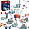 A collection of STEM physics kits demonstrating magnetic levitation and various scientific principles.