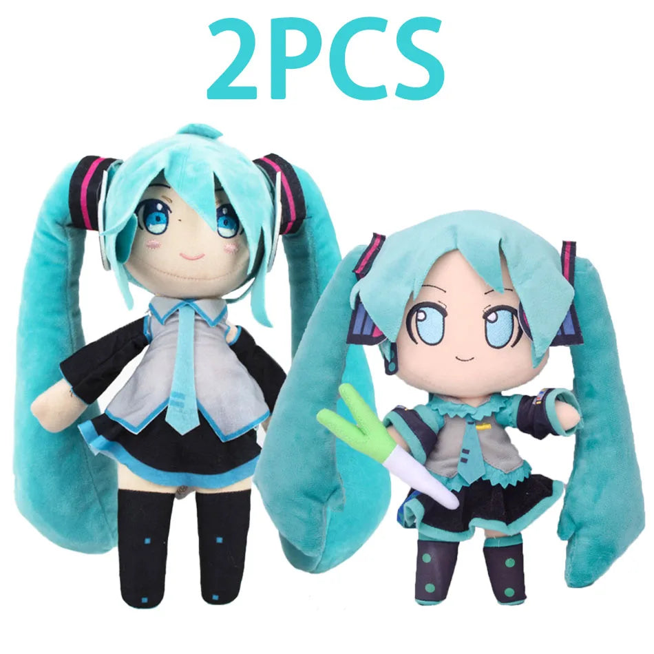 Hatsune Miku Plush Doll – Cute 20cm Anime Sitting Figure