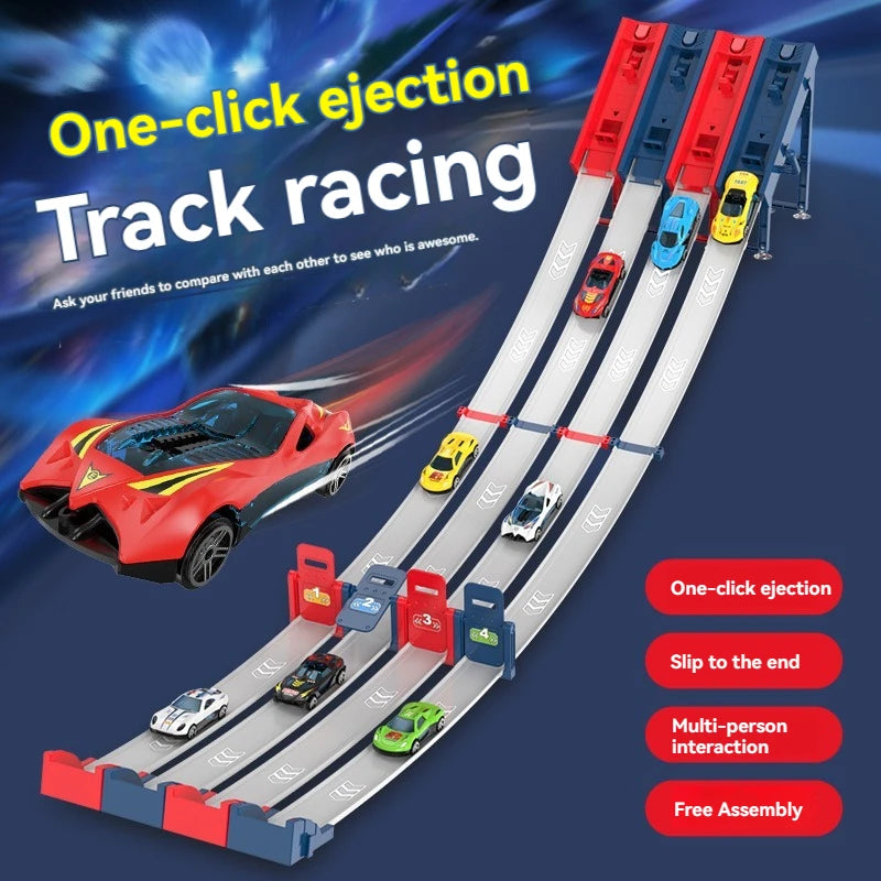 DIY Catapult Racing Car Track Set
