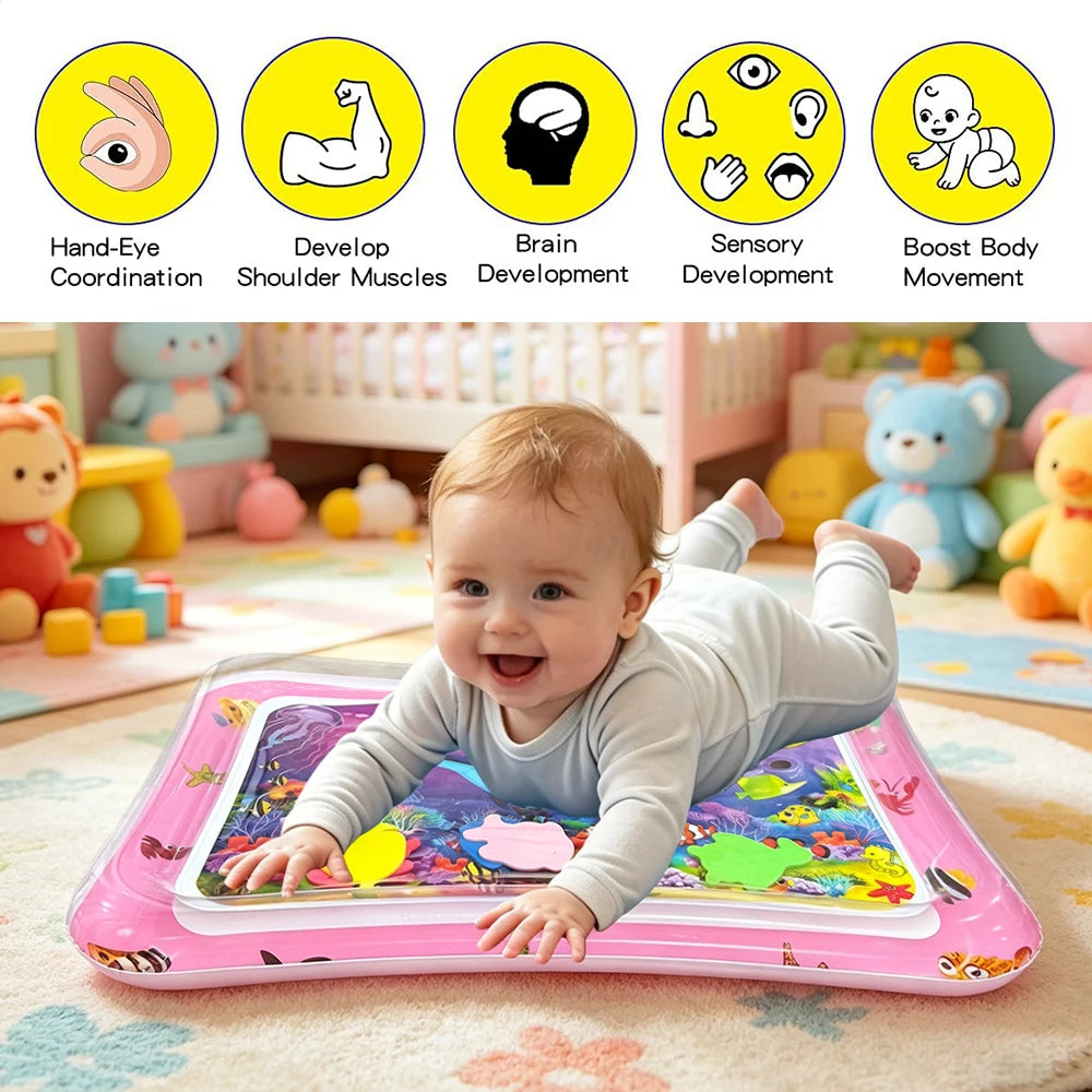 Inflatable Underwater World Water Play Mat for Babies