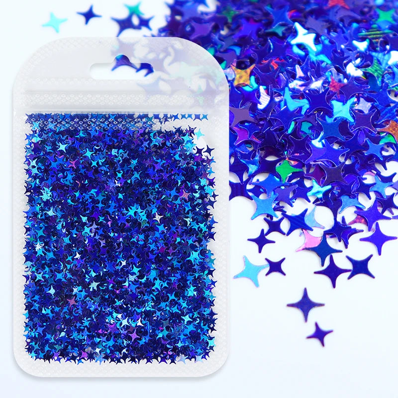 Shimmering Star Resin Sequins for DIY Crafts