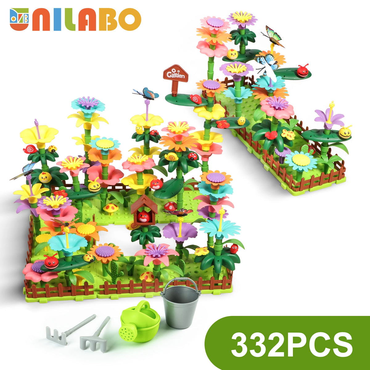 STEM Flower Garden Building Toy Set for Kids