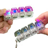 LED Crystal Keyboard Keychain Fidget Toy