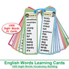 Sight Words Flash Cards Set for Early Reading Practice