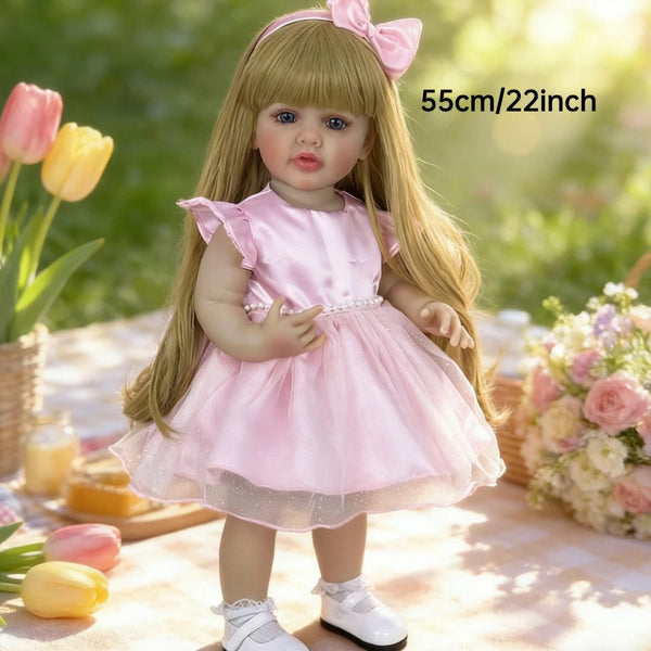Lifelike 22-Inch Reborn Baby Doll with Soft Vinyl Body