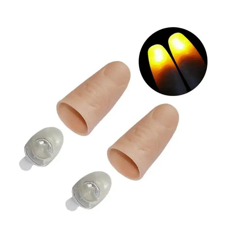 LED Flashing Finger Tips for Magic Tricks and Party Pranks