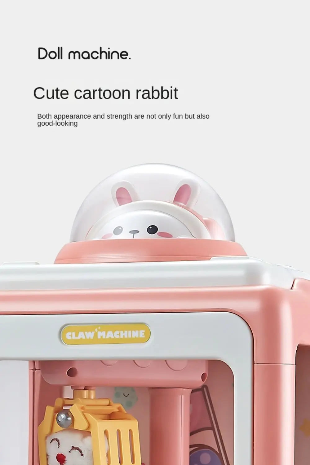 Mini Claw Machine Toy with Lights and Music for Kids