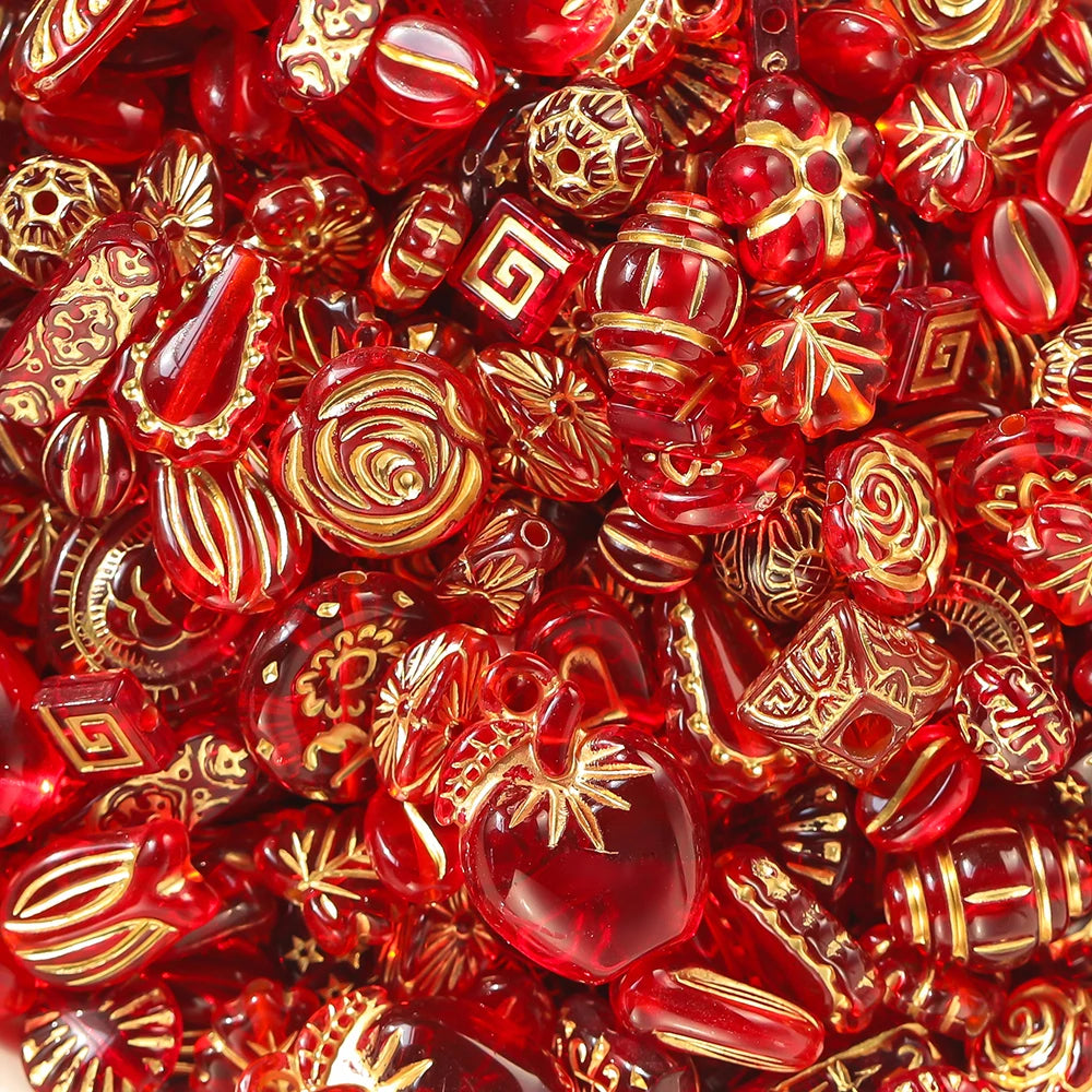 Mixed Classical Acrylic Spacer Beads for DIY Jewelry Making