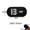Blood Type Tactical Patches with Glow-in-the-Dark Design