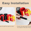 Four steps showing how to easily install nested screw gift boxes for cash and gifts