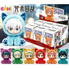 A collection of plush cat sitting pendants featuring characters from Jujutsu Kaisen in various colors and poses.