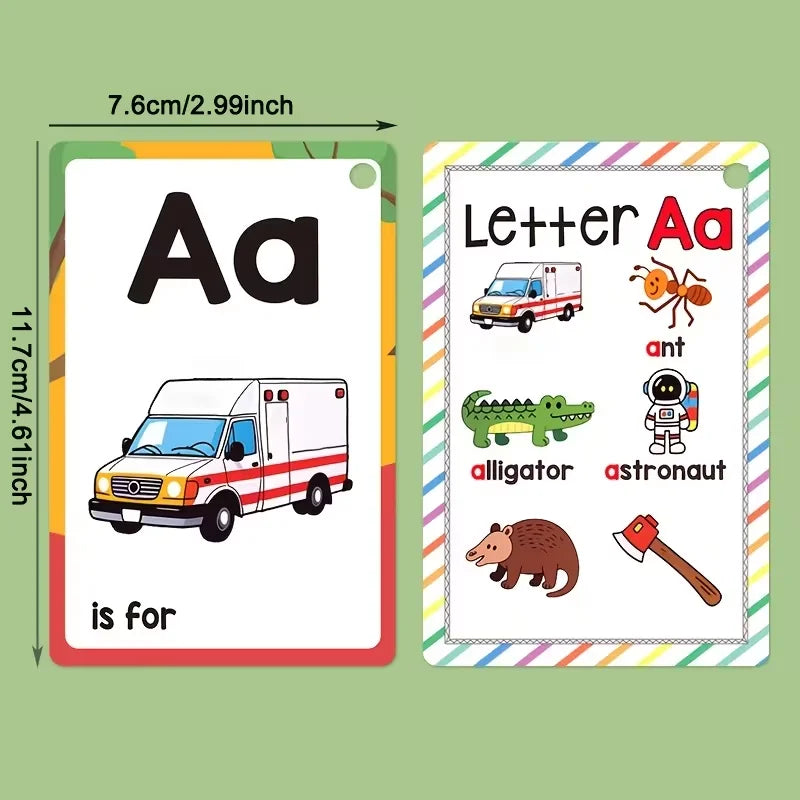 Alphabet Phonics Flash Cards for Toddlers
