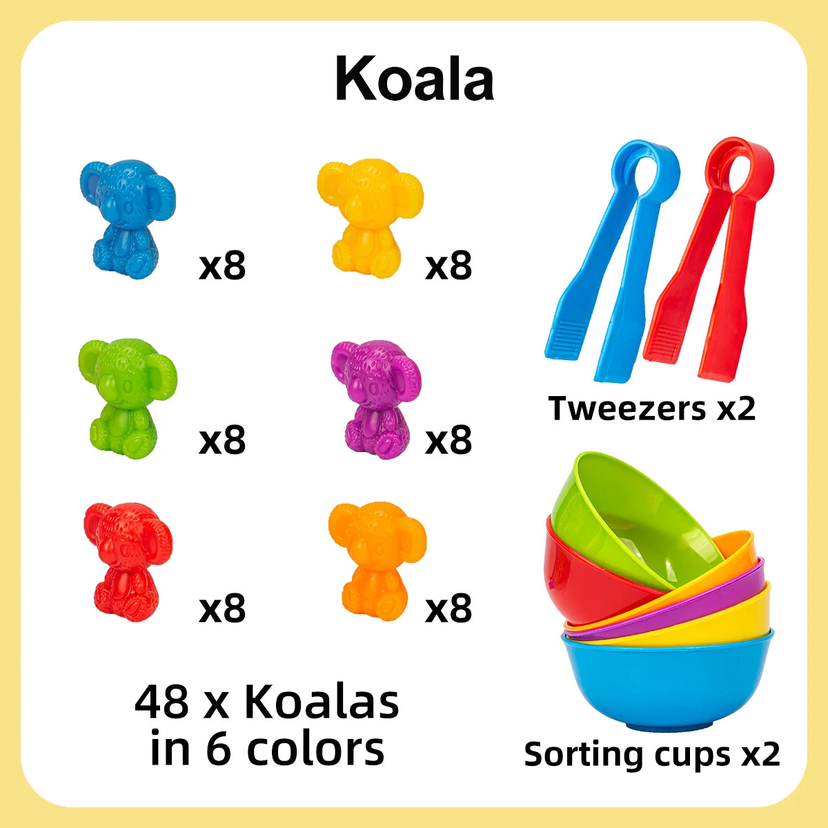 Dinosaur Counting and Sorting Toy Set for Toddlers