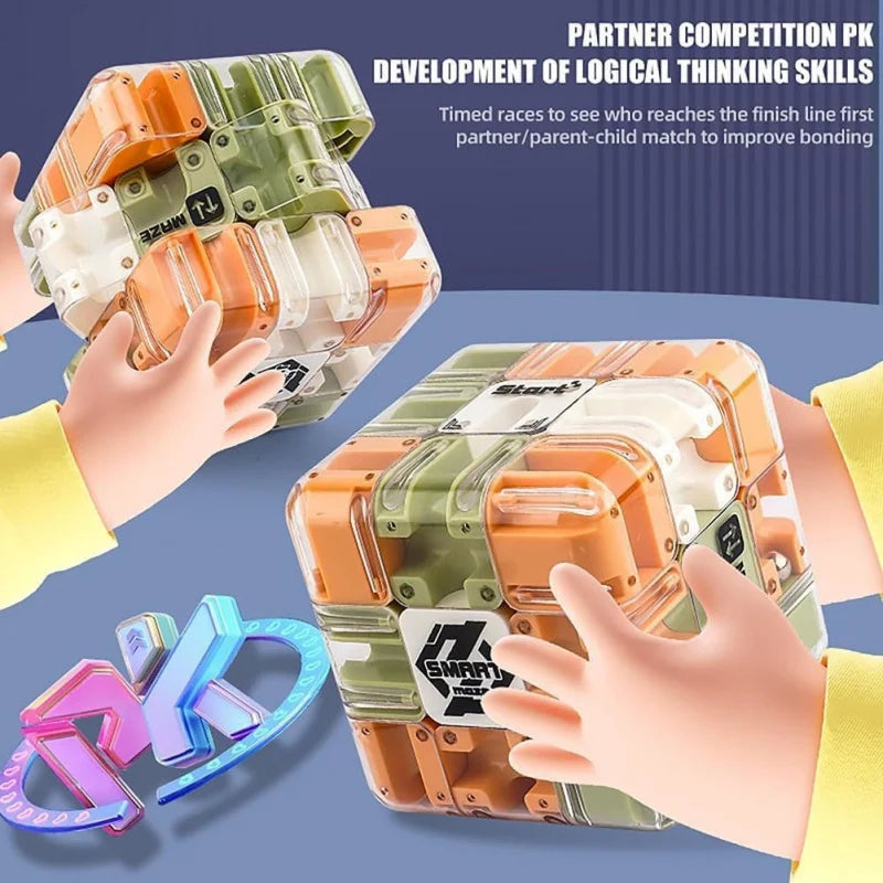 3D Maze Puzzle Cube – Brain Teaser & Stress Relief Toy