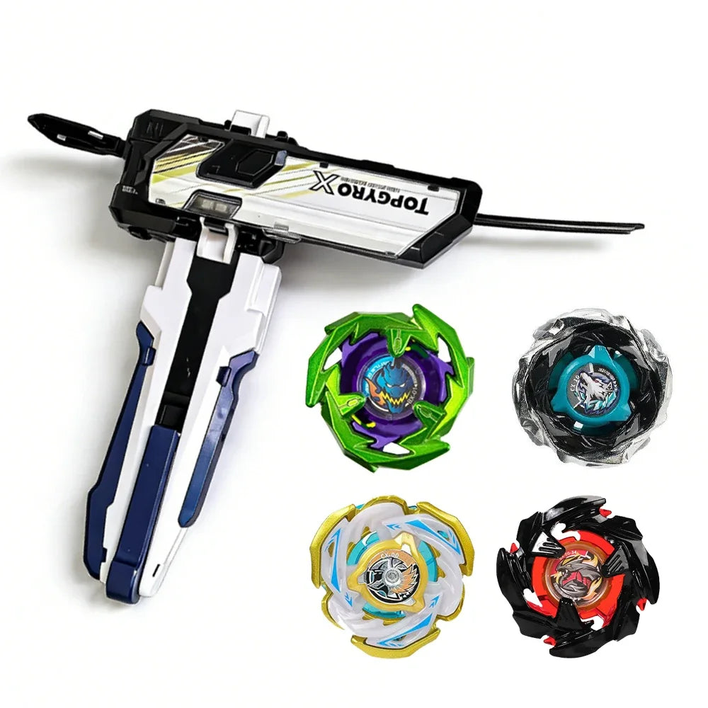 Gyro X Series Metal Battle Spinning Top with Launcher