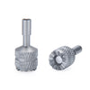 A pair of precision CNC aluminum joystick thumb sticks for DJI RC 2, shown against a white background.