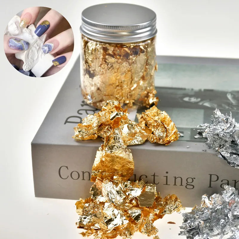 Metallic Foil Flakes for Crafts, Nail Art & DIY Projects