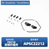 A set of Bronco RC car spare parts for brushed or brushless motors, including various components.