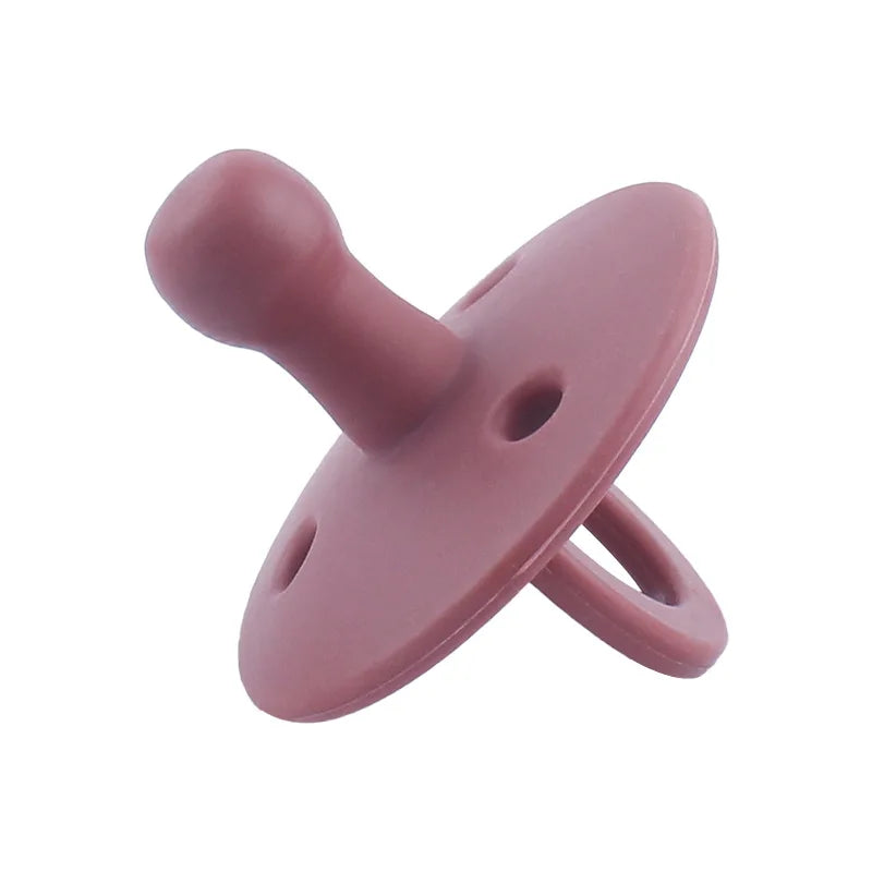 Soft Silicone Baby Pacifier with Clip Chain