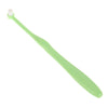 A light green orthodontic interdental brush with a soft bristle tip.