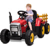 12V Ride-On Tractor for Kids with Remote Control & Trailer