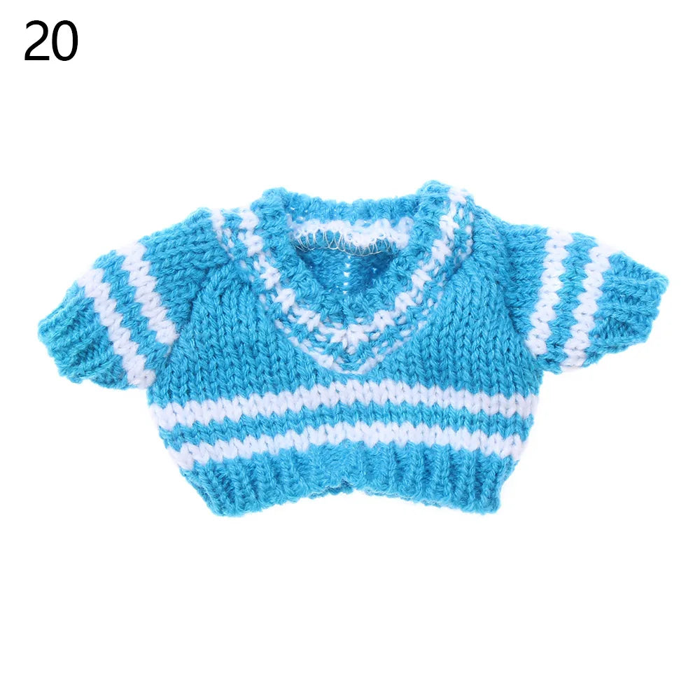 Fashionable Sweater and Vest Set for 20cm Plush Dolls