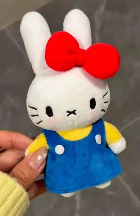 Miffy Rabbit Plush Keychain Charm