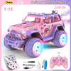 Pink Remote Control Drift Car with Lights and Sound Effects