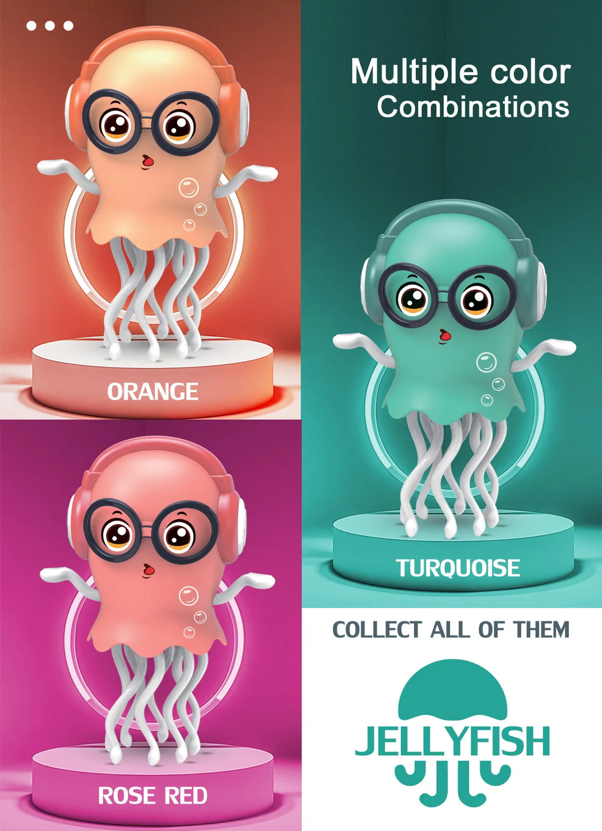 Dancing Jellyfish Robot Toy with Music and Lights