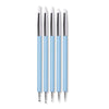 A set of five double-ended silicone dotting pens for nail art, clay, and pottery sculpting.